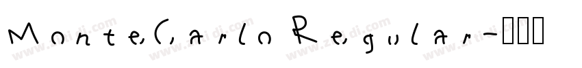 MonteCarlo Regular字体转换